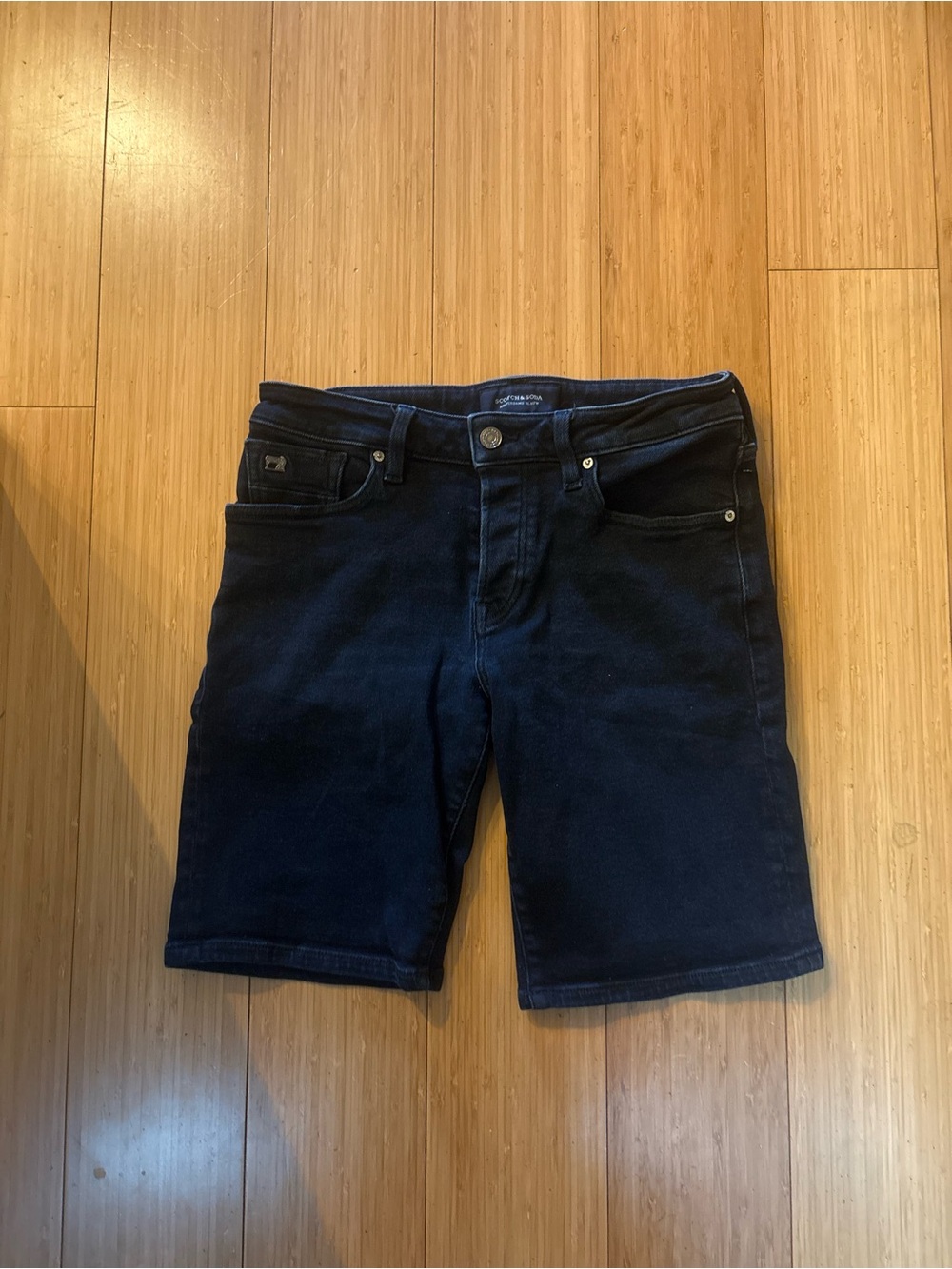 Scotch & Soda Men's Jean Shorts in Dark Blue